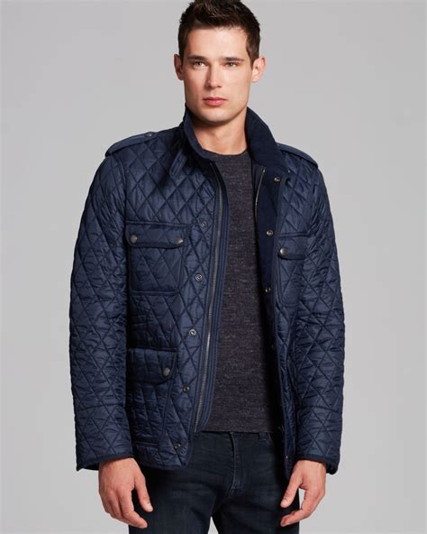 burberry jacket men's blue|Burberry quilted jackets for men.